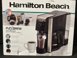 lot 14 image: Hamilton Beach FlexBrew Advanced 5-in-1 Coffee Maker Model 49965F