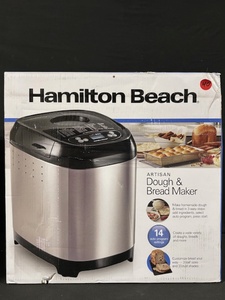 lot 17 image: Hamilton Beach 29985F Artisan Dough & Bread Maker, 14 Programs