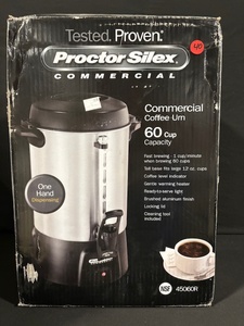 lot 26 image: Proctor Silex Commercial Coffee Urn - 60 Cup Capacity