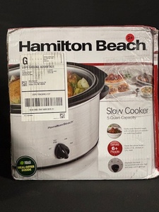 lot 30 image: Hamilton Beach Slow Cooker - 5-Quart Capacity