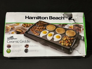 lot 32 image: Hamilton Beach DuraThon Ceramic Griddle