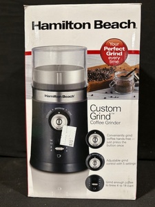 lot 34 image: Hamilton Beach Custom Grind Coffee Grinder - Model 80393FG