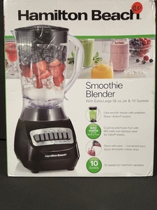 lot 48 image: Hamilton Beach Smoothie Blender 650W 56oz Jar - 10 Speeds - Model 50190JG