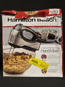 lot 49 image: Hamilton Beach 62646FG 6-Speed Hand Mixer - 300W - Includes Beaters, Whisks & Dough Hooks