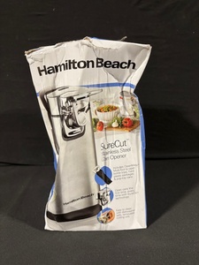 lot 53 image: Hamilton Beach SureCut Stainless Steel Can Opener