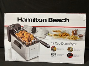 lot 58 image: Hamilton Beach 12-Cup Deep Fryer 35032