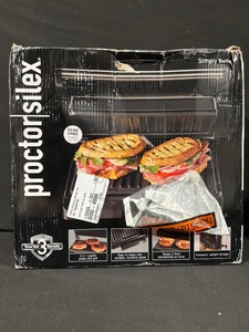 lot 66 image: Proctor-Silex 25440MN 2-in-1 Panini Press & Grill - PFAS-free Nonstick