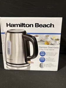 lot 68 image: Hamilton Beach Stainless Steel Kettle 1.2L 1500W Model 40852