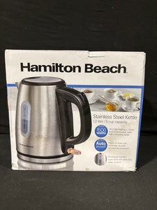 lot 71 image: Hamilton Beach 40852 Stainless Steel Kettle 1.2L 1500W