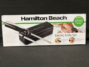 lot 72 image: Hamilton Beach Electric Knife Set - 120W Motor - Storage Case