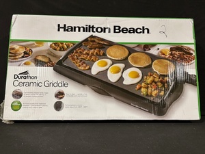 lot 73 image: Hamilton Beach Durathon Ceramic Griddle - 200 sq in, 1500 W, Model 38521