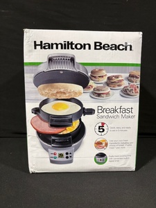 lot 78 image: Hamilton Beach Breakfast Sandwich Maker - Model 25478RG