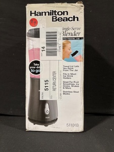 lot 98 image: Hamilton Beach 51101B Drink Portable Blender - Single-Serve Travel