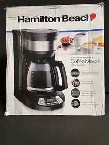 lot 109 image: Hamilton Beach Programmable Coffee Maker 12-Cup Capacity 46290G