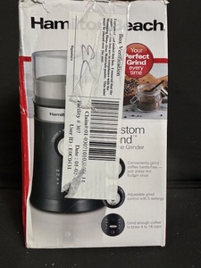 lot 128 image: Hamilton Beach 80393FG Custom Grind Coffee Grinder - 4 to 14 Cup Capacity