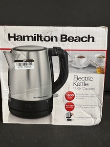 lot 131 image: Hamilton Beach Electric Kettle 1L - 1500W - Model 40978G