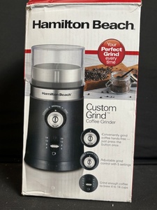 lot 135 image: Hamilton Beach Custom Grind Coffee Grinder - 5-Setting Grind Control, Removable Dishwasher-Safe Bowl
