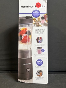 lot 136 image: Hamilton Beach Personal Blender 51190F - 14 oz BPA-Free Jar, 300W