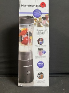 lot 139 image: Hamilton Beach 51190F Personal Blender - 14 oz BPA-free Jar with Travel Lid