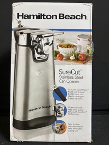 lot 142 image: Hamilton Beach SureCut Stainless Steel Can Opener