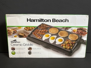lot 147 image: Hamilton Beach Durathon Ceramic Griddle - Electric Countertop Griddle