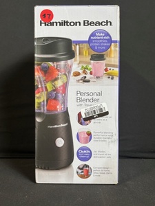 lot 151 image: Hamilton Beach Personal Blender 51146G with Travel Cup