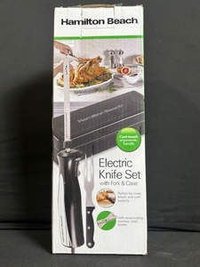 lot 156 image: Hamilton Beach Electric Knife Set with Fork & Case