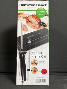 lot 174 image: Hamilton Beach Electric Knife Set - 8-inch Blade, Cool-Touch Ergonomic Handle