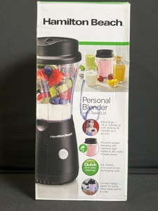 lot 185 image: Hamilton Beach Personal Blender 51146G - 14-oz with Travel Lid