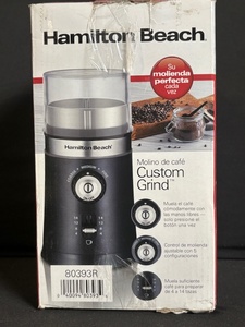 lot 186 image: Hamilton Beach Custom Grind Coffee Grinder - 4 to 14 Cups