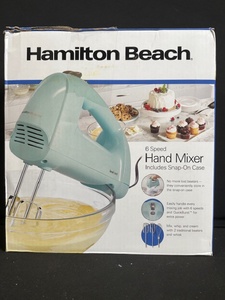 lot 188 image: Hamilton Beach 6-Speed Hand Mixer - Includes Snap-On Case