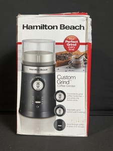 lot 199 image: Hamilton Beach Custom Grind Coffee Grinder 80393FG