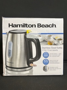 lot 208 image: Hamilton Beach 40852 Stainless Steel Kettle - 1.2L, 1500W