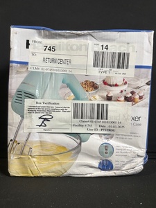 lot 210 image: Hamilton Beach Hand Mixer 62700 - 6-Speed, 250W, Snap-On Case, Beaters Included