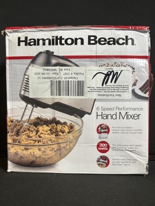 lot 213 image: Hamilton Beach Hand Mixer 62646FG - 6-Speed, 300W