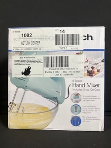 lot 231 image: Hamilton Beach 6-Speed Hand Mixer - Includes Snap-On Case