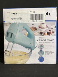 lot 244 image: Hamilton Beach 6-Speed Hand Mixer with Snap-On Case