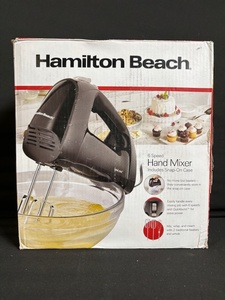 lot 250 image: Hamilton Beach 62690FG Hand Mixer - 6-Speed with Snap-On Case