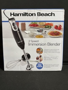 lot 273 image: Hamilton Beach 2-Speed Immersion Blender - 260W, Model 59742F