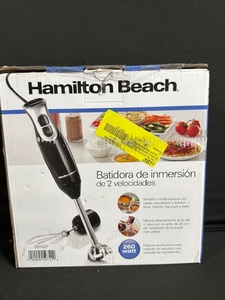 lot 277 image: Hamilton Beach 2-Speed Immersion Blender 260 Watts with Attachments