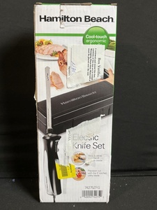 lot 282 image: Hamilton Beach Electric Knife Set - Cool-Touch Ergonomic Handle