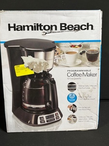 lot 293 image: Hamilton Beach 49630G Programmable 12-Cup Coffee Maker