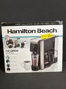 lot 297 image: Hamilton Beach FlexBrew Advanced 5-in-1 Coffee Maker - Model 49965F