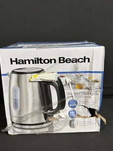 lot 300 image: Hamilton Beach 40852 Stainless Steel Electric Kettle 1.2L 1500W