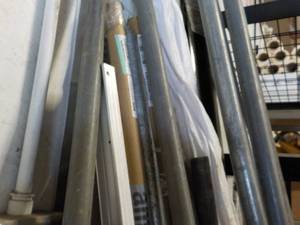 lot 9 image: Metal Poles and Brackets and more- ...