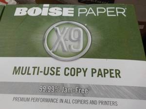 lot 29 image: Boise 5000 Sheets 8.5 x 11 White P...