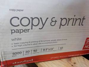 lot 31 image: Office Depot 5000 Sheets Copy and P...