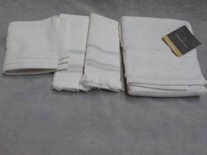 lot 78 image: White Hand Towel, Finger Towels and...