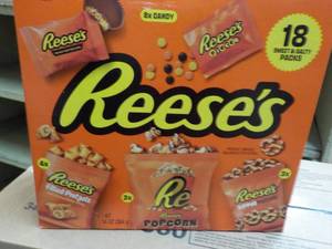 lot 103 image: Box of Reeses 18 Sweet and Salty P...
