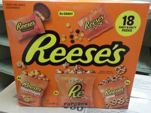 lot 106 image: Box of Reeses 18 Sweet and Salty P...